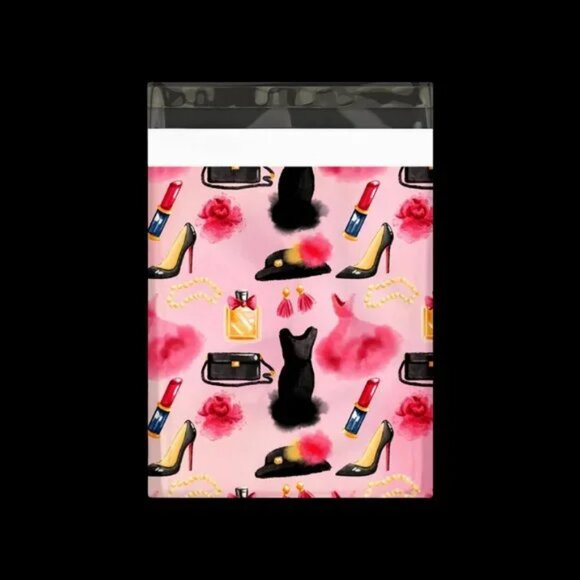 30 Poly Mailers/shipping Bags/ 30 Thank you Stickers - Fashion & plain white - Picture 2 of 3